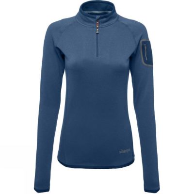 Tee Sherpa Dikila Zip Mujer Azules - Chile RNO940572